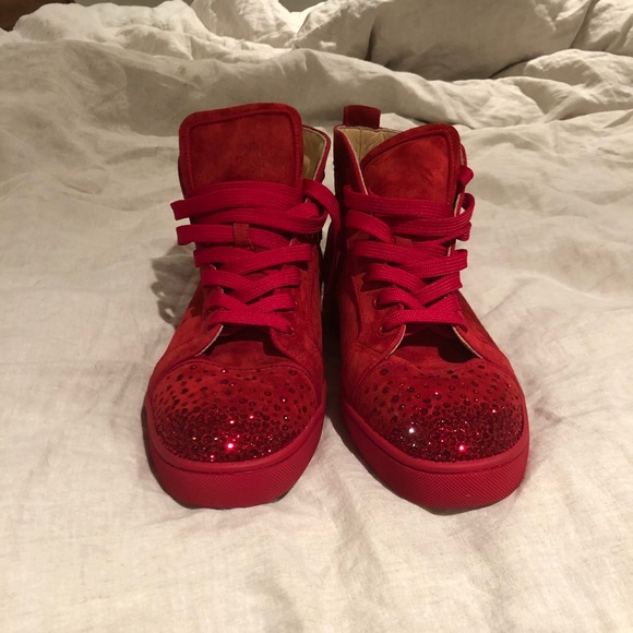 louboutin trainers sparkly